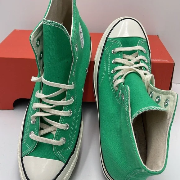 Converse Men’s Emerald High-Top Sneakers A08613F
CHUCK 70 HI
APEX GREEN/EGRET/BL - Picture 12 of 16